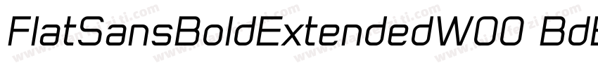 FlatSansBoldExtendedW00 BdEx字体转换
